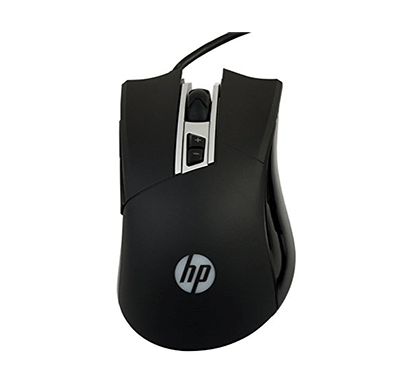 hp m220 wired usb optical gaming mouse (black)